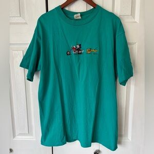 Mickey & Co Disney by Goodmark Apparel Men’s Teal T Shirt Size XL